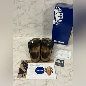 BIRKENSTOCK Granada Midnight Soft Footbed Sandals SZ 39 (8)